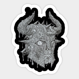 Zombie Skull Warrior #26 Sticker